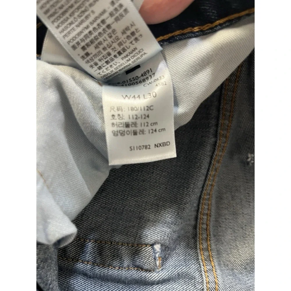 Levi's 550 Relaxed Fit Jeans Mens 44x30 Blue Denim Classic Tapered Leg
